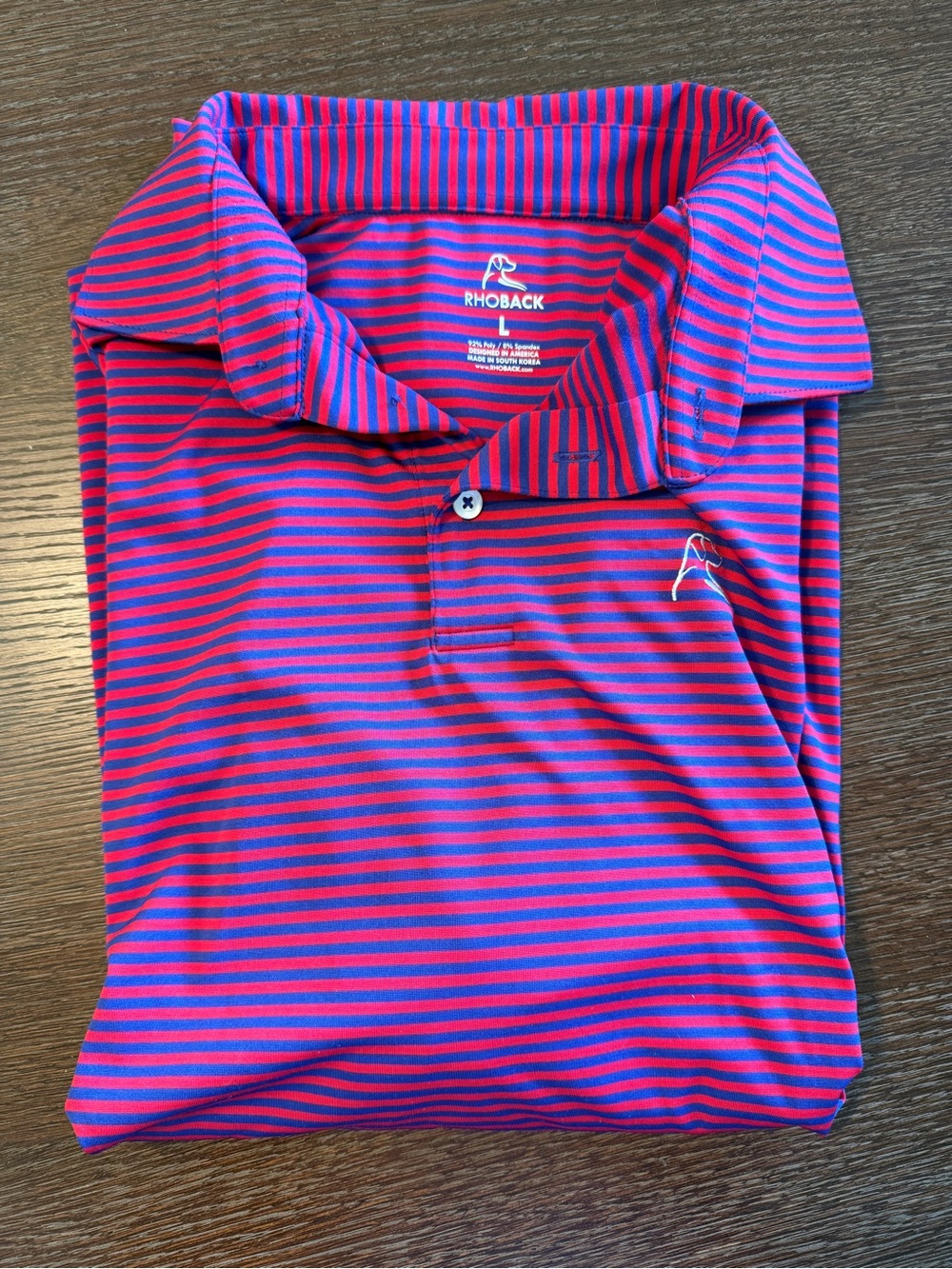 Rhoback Striped Polo